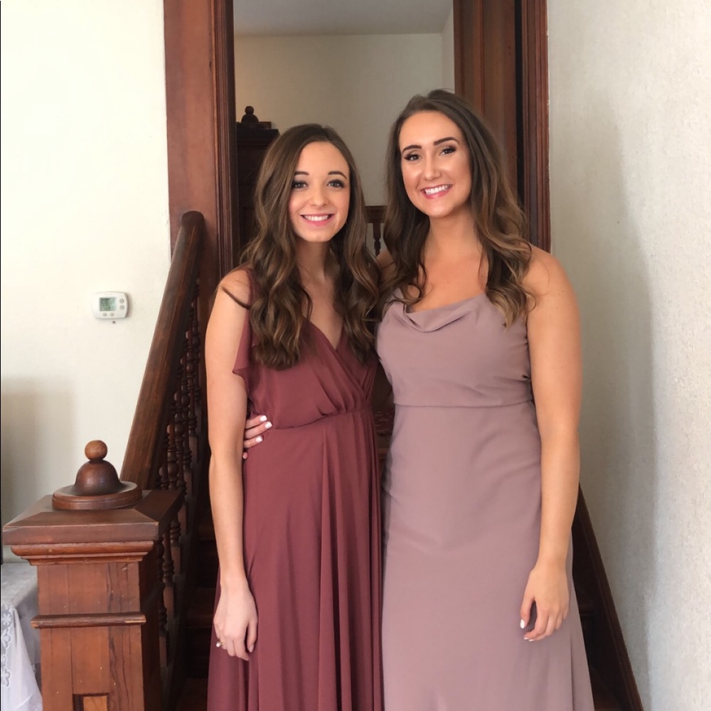 Jenny Yoo for Bella Bridesmaid Capri Dress in fig